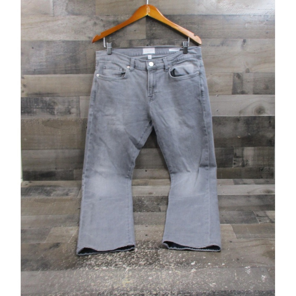 FRAME L'Homme Slim Jeans Mens 34 Gray Lake City Stretch Denim Zip Fly 5 Pocket